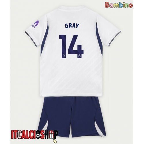 Tottenham Hotspur Archie Gray #14 Prima Maglia Bambino 2026-27 Manica Corta (+ Pantaloni corti)